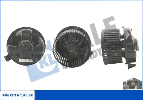 343560 Електровентилятор обігрівача Renault Clio, Clio III (343560) KALE OTO RADYATOR KALE OTO RADYATOR підбір по vin на Brocar