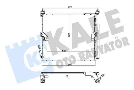 357360 Радіатор кондиціонера Toyota Land Cruiser Prado (357360) KALE OTO RADYATOR KALE OTO RADYATOR підбір по vin на Brocar