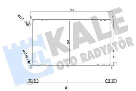 358210 Радиатор кондиционера Honda Accord VII (04-) (358210) KALE OTO RADYATOR KALE OTO RADYATOR подбор по vin на Brocar