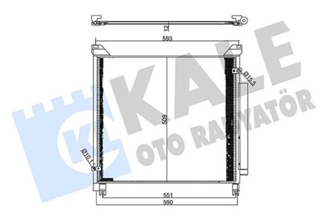 357710 Радіатор кондиціонера Toyota Hilux VIII (357710) KALE OTO RADYATOR KALE OTO RADYATOR подбор по vin на Brocar