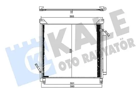 357710 Радіатор кондиціонера Toyota Hilux VIII (357710) KALE OTO RADYATOR KALE OTO RADYATOR підбір по vin на Brocar