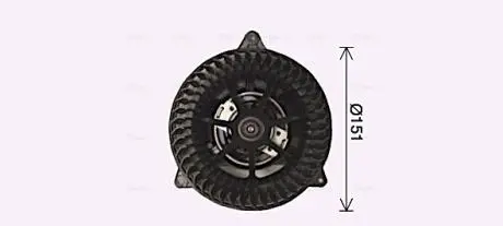 FD8653 Вентилятор салону FORD FOCUS (1999) 2.0 (вир-во AVA) AVA COOLING підбір по vin на Brocar