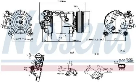 891019 Компресор кондиціонера First Fit NISSENS подбор по vin на Brocar
