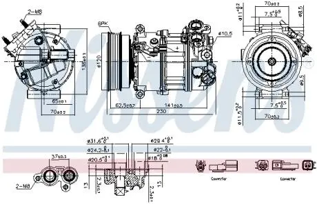891004 Компресор кондиціонера First Fit NISSENS подбор по vin на Brocar