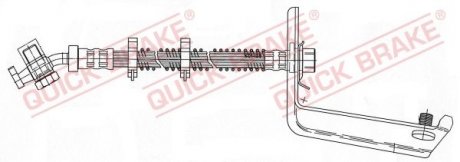 59927X Гальмівний шланг QUICK BRAKE підбір по vin на Brocar