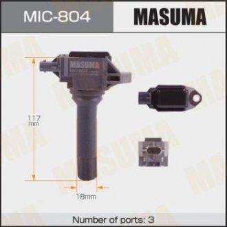 MIC804 Катушка зажигания Subaru Forester, Legacy 2.0, 2.5 (12-) MASUMA подбор по vin на Brocar