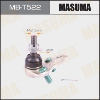 MBT522 Опора шаровая передняя нижняя PRIUSCT200H / ZVW30LZWA10 (MBT522) MASUMA MASUMA підбір по vin на Brocar