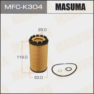 MFCK304 Фильтр масляный OE9301 (MFCK304) MASUMA MASUMA підбір по vin на Brocar