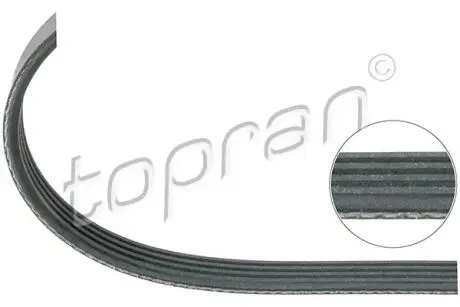 109848 Ремiнь клиновий 4PK#1237 TOPRAN підбір по vin на Brocar
