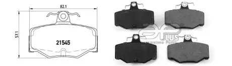 71276AAP Колодки тормозные APLUS підбір по vin на Brocar
