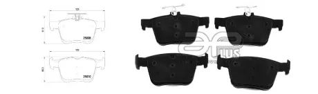 71261AAP Колодки гальмівні, ліві/праві, задні APLUS подбор по vin на Brocar