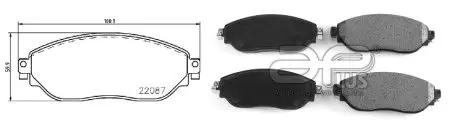 71230AAP Гальмівні колодки дискові перед. Opel Vivaro B Renault Trafic III 1.6D 05.14- APLUS підбір по vin на Brocar