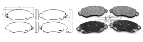71238AAP Гальмівнi колодки дисковi перед. Ford Transit 00- APLUS підбір по vin на Brocar