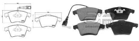 71242AAP ГАЛЬМІВНІ КОЛОДКИ ПЕРЕДН. VW TRANSPORTER / CARAVELLE VI АВТОБУС (SGB, SGG, SGJ, SGC, SHB) 04/15- APLUS підбір по vin на Brocar