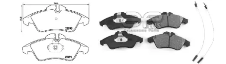 71220AAP Колодки гальмівні передні MB Sprinter-VW LT (95-06) сист.ATE APLUS підбір по vin на Brocar