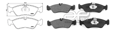 71221BAP Колодки гальмівні задні MB Sprinter 308-312 - VW LT 35 (95-06) велика, сист.ATE APLUS підбір по vin на Brocar