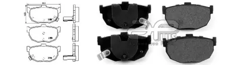 71217AAP Колодки гальмівні, ліві/праві, задні APLUS підбір по vin на Brocar