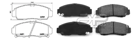 71201AAP Тормозные колодки пер. Honda Accord Ix, Accord Vii, Civic Ix, Civic Vii, Civic Viii, Crossroad, Fr-V, Stream Nissan Teana Ii 1.3-3.5 10.95- APLUS подбор по vin на Brocar