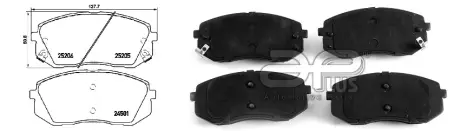 71198AAP Колодки гальмівні передні Kia Soul, Hyundai IX35/55 APLUS підбір по vin на Brocar