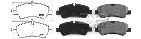 71193AAP Колодки гальмівні задні Ford Transit 13-> APLUS підбір по vin на Brocar