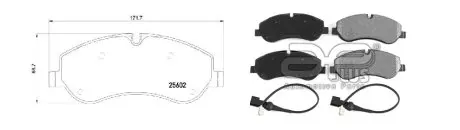 71192BAP Комплект колодок перед. Ford Transit/Transit Custom/Tourneo Custom (12-17) APLUS подбор по vin на Brocar