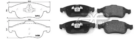 71184AAP Колодки гальмівні передні Renault Megane III, Logan, Fluence, Dokker 08-> APLUS підбір по vin на Brocar