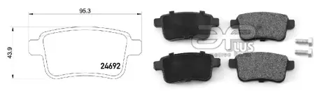 71179AAP Колодки тормозные задние Renault Kangoo 08->, MB Citan (415) APLUS подбор по vin на Brocar