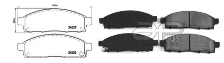 71173AAP Гальмівні колодки дискові перед. Mitsubishi Pajero/L200 2.5TDI 01 07.01- APLUS підбір по vin на Brocar
