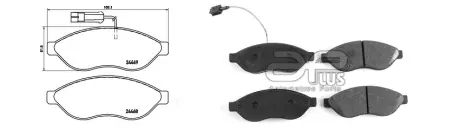 71169AAP Колодки тормозные APLUS подбор по vin на Brocar