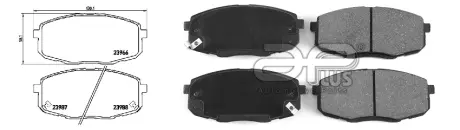 71160AAP Колодки гальмівні передні Hyundai I30, Kona, Kia Ceed, Soul II APLUS підбір по vin на Brocar