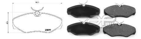 71132CAP Колодки тормозные передние Renault Trafic-Opel Vivaro 01->, Ducato,Jumper,Boxer 94-> (145x61) (APLUS APLUS подбор по vin на Brocar