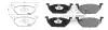 71133AAP Тормозные колодки передние VW Golf IV, Skoda Oktavia 1.6, FABIA I (1999-2008) без датч. APLUS підбір по vin на Brocar