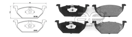 71133AAP Тормозные колодки передние VW Golf IV, Skoda Oktavia 1.6, FABIA I (1999-2008) без датч. APLUS подбор по vin на Brocar