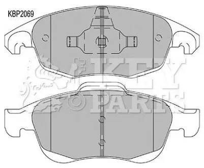 KBP2069 Гальмiвнi колодки дисковi KEY PARTS підбір по vin на Brocar