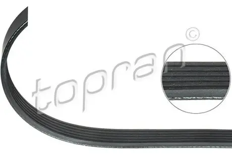 302787 Ремiнь клиновий 6PK#2193 TOPRAN підбір по vin на Brocar