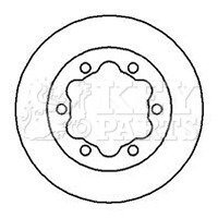 KBD5725S Гальмiвнi диски KEY PARTS підбір по vin на Brocar