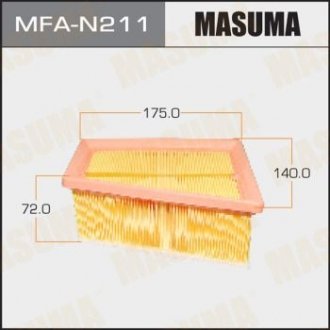 MFAN211 Фильтр воздушный NISSAN/ ALMERA 2012- (MFAN211) MASUMA MASUMA подбор по vin на Brocar