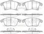 P1349322 Гальмівні колодки передні з датчиком зносу FORD GALAXY III/MONDEO/S-MAX 1.0-2.5 14- WOKING підбір по vin на Brocar