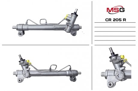 CR205R Рульова рейка з ГПК відновлена CHEVROLET CAPTIVA (C100, C140) 06-;OPEL ANTARA 06- MSG підбір по vin на Brocar