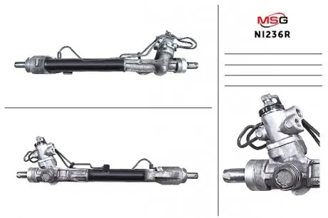 NI236R Рульова рейка з ГПК відновлена NISSAN ALTIMA (L33) 12-,TEANA III (J33) 13- MSG підбір по vin на Brocar