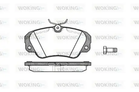 P282300 Колодки тормозные WOKING підбір по vin на Brocar