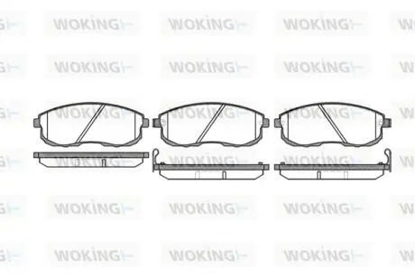 P393312 Колодки тормозные WOKING подбор по vin на Brocar