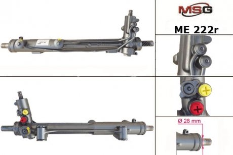 ME222R Рульова рейка з ГПК відновлена MERCEDES M W163 02-06 MSG підбір по vin на Brocar