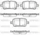 P1728302 Колодки тормозные диск. задн. (пр-во Remsa) Opel Astra k 1.0 15-,Opel Astra k 1.4 15- (P17283.02) WOKING WOKING підбір по vin на Brocar