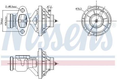 98390 Клапан рециркуляції ВГ First Fit NISSENS підбір по vin на Brocar