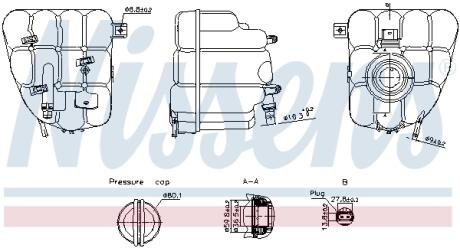 996255 Бачок компенсаційний First Fit NISSENS підбір по vin на Brocar