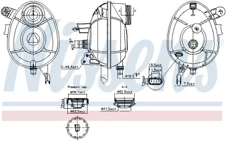 996201 Бачок компенсаційний First Fit NISSENS підбір по vin на Brocar