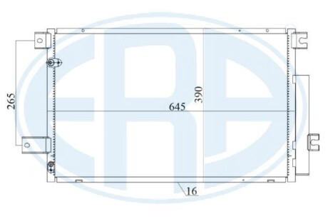 667178 Радiатор кондицiонера ERA підбір по vin на Brocar
