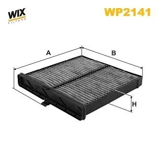WP2141 Фільтр салону WIX FILTERS підбір по vin на Brocar
