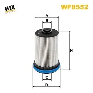 WF8552 Фільтр палива WIX FILTERS підбір по vin на Brocar